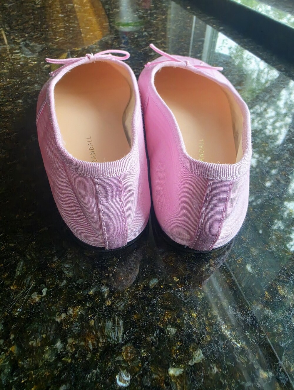 Loeffler Randall Landon Ballet Flat in Powder Pink Moiré Sz 7.5 - Picture 12 of 12